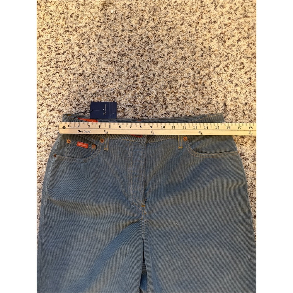 VINTAGE NEW Faconnable Straight Regular Fit Corduroy Jeans Sz 12 Blue - Picture 5 of 8